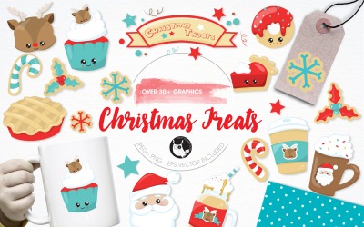 Christmas Treats Pack Illustration - Vector Image