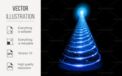 Christmas Tree - Vector Image
