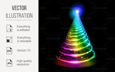 Christmas Tree - Vector Image