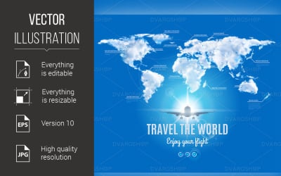 Travel the World Design - Vector Image