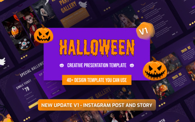 Halloween Party PowerPoint-mall