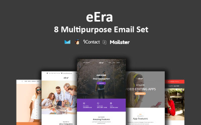 eEra - 8 Unique Multi Purpose Set Newsletter Template