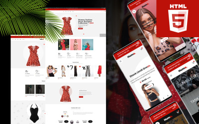 Huma - Шаблон веб-сайту для електронної комерції Bootstrap 4 HTML5