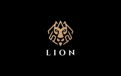 Modèle de logo du roi lion