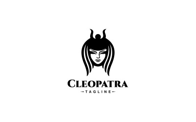 Modello di logo di Cleopatra