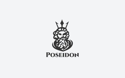 Modelo de logotipo Poseidon