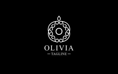 O Letter Crest Logo Template