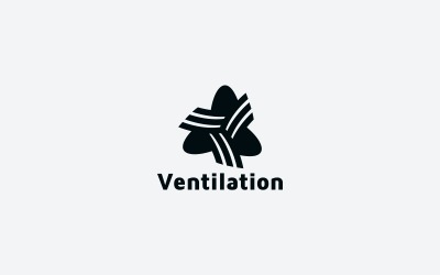 Plantilla de logotipo de ventilación
