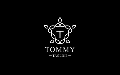 Turtle Crest Letter Logo Template