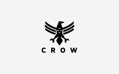 Ворона шаблон логотипу