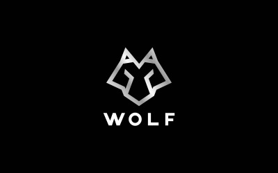 Wolf Head Logo Vorlage