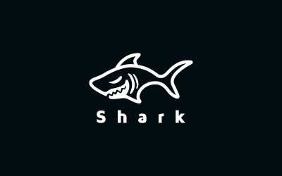 Žralok Logo šablona