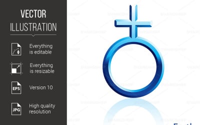 Earth Sign - Vector Image