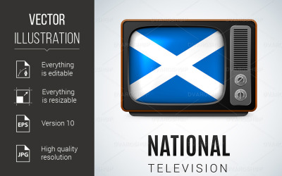 National Television - Vector Image