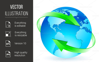 Protecting the Planet - Vector Image