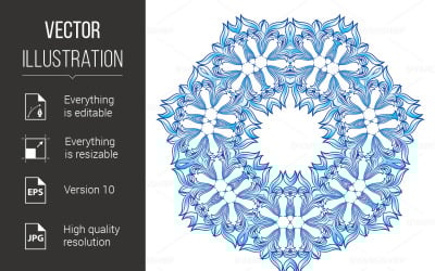 Snowflake - Vector Image