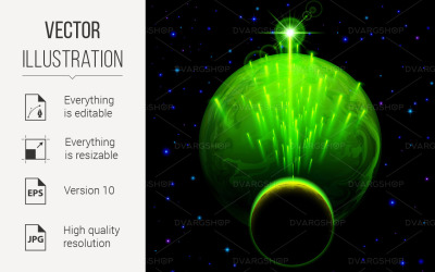 Space Background - Vector Image