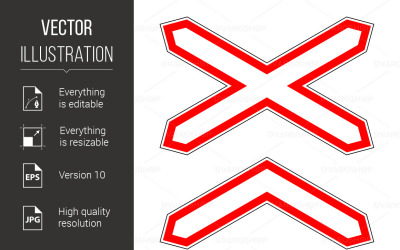 Traffic-Road Sign - Vector Image