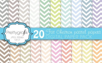 Chevron Digital Paper, Commercial - Vector Image