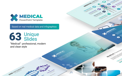 PowerPoint-sjabloon voor presentatie van medische en gezondheidszorg