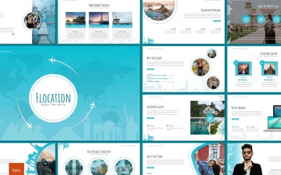 Flocation шаблон PowerPoint