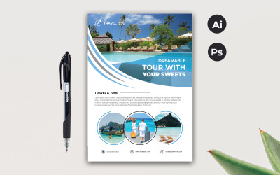 Travel &amp;amp; Tour Flyer - Corporate Identity Template