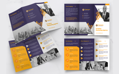 Trifold Brosúra Creative - Vállalati-azonosság sablon