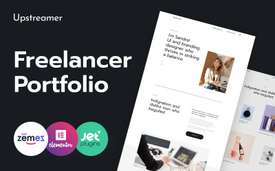 Upstreamer - WordPress šablona pro freelancery na tržišti pro gig platformu a webové stránky dodavatelů