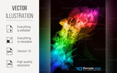 Abstract Glowing Background - Vector Image