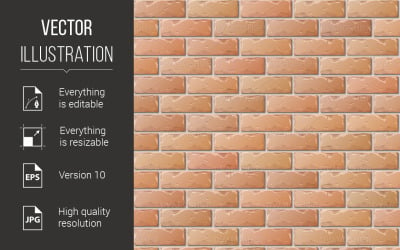Brick Wall - Vector Image