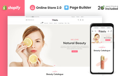 Fidelis Cosmetics Store Shopify Theme