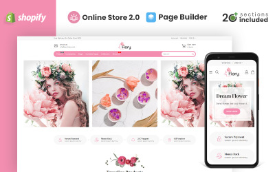 Flory Flower Store Shopify-tema