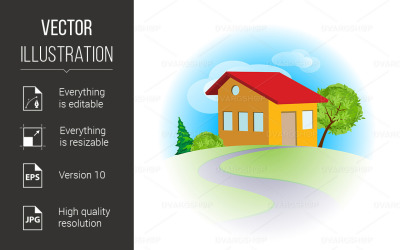 Home Sweet Home - Vector Image