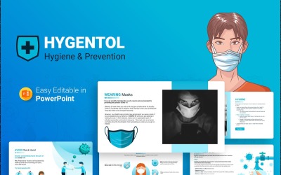 Modelo de PowerPoint de prevenção de higiene