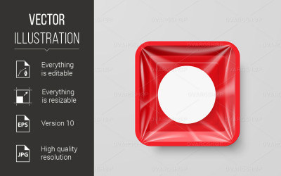Plastic Food Container - Vector Image