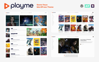PLAYME - Nieuws over videogames WordPress-thema