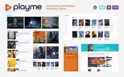 PLAYME – Spielnachrichten und Datenbank-WordPress-Theme