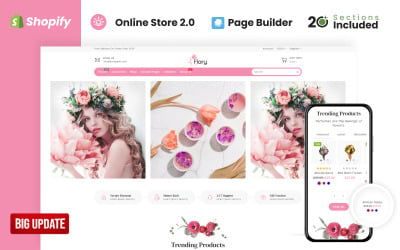 Тема Shopify Цветочный магазин Флори