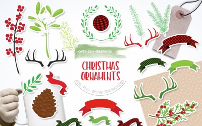 Weihnachtsschmuck - Vektorbild