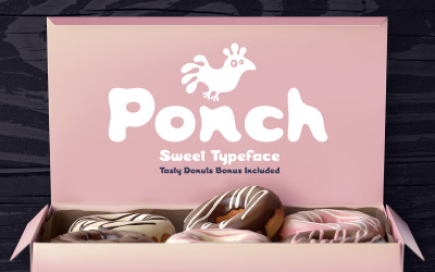 Ponch Grafik und Schriftart