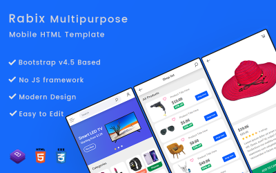 Responsivt Rabix App Template #119280
