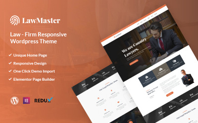 WordPress Theme - Lawmaster- Lawyer, Attorney and Law Office WordPress