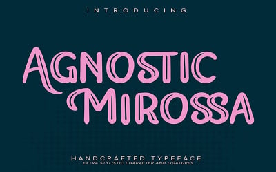 Agnostico Mirossa | Carattere tipografico artigianale