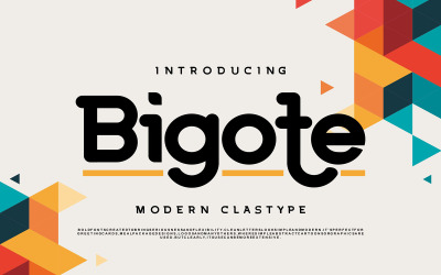 Bigote | Modernt Clastype-teckensnitt