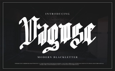 Dagose | Modern Blackletter betűtípus