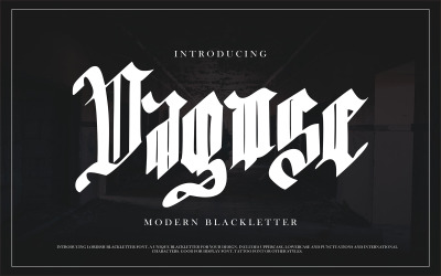Dagose |现代Blackletter字体