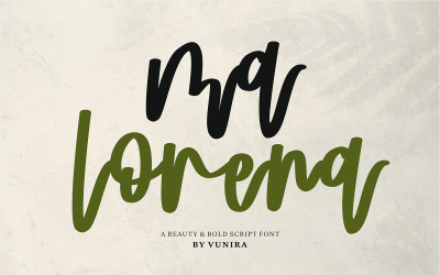 Ma Lorena | Güzel ve Kalın El Yazısı Yazı Tipi