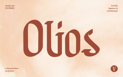 Olios | Handschriftliche Serifenschrift
