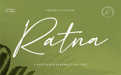 Ratna | Eine leidenschaftliche handschriftliche Schrift