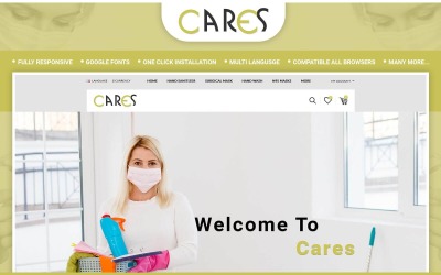 Responsive Cares - Sanitizer Store OpenCart Template #119542